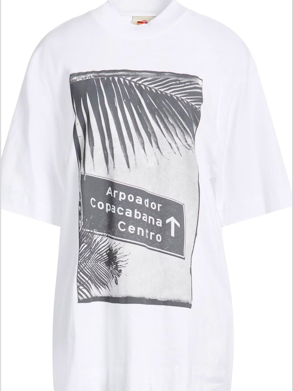 FARM RIO  BRAND NEW CARIOCA POSTCARD OVER T-SHIRT XS